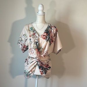 Floral Wrap Top